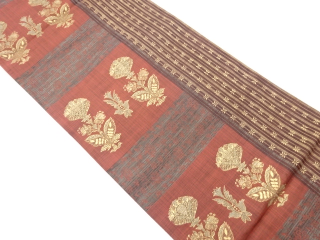 JAPANESE FUKURO OBI / WOVEN FLOWER